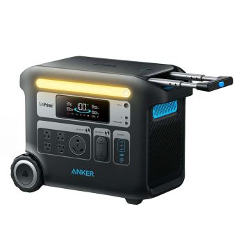 Anker 767 PowerHouse SOLIX F2000 Portable Power Station, 2048Wh capacity, 2300W output, GaNPrime technology, Power up to 10 Devices.